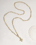 Chunky Cross Chain Necklace and Extender Set