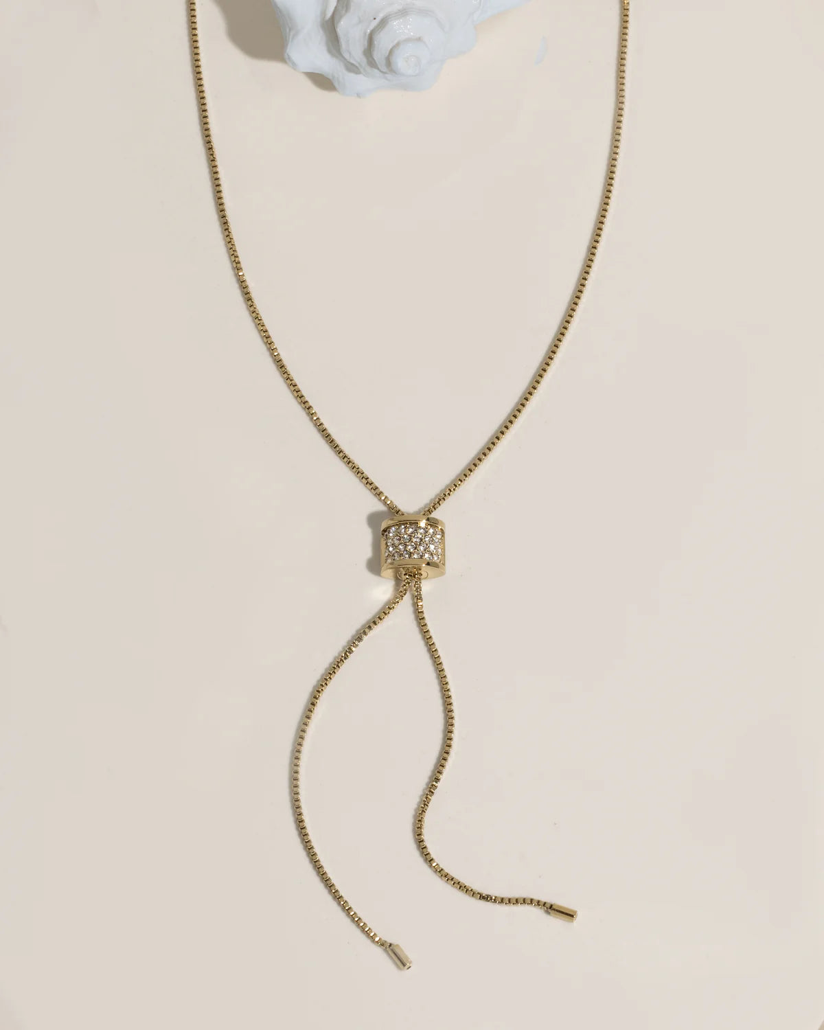 Crystal Bolo Necklace