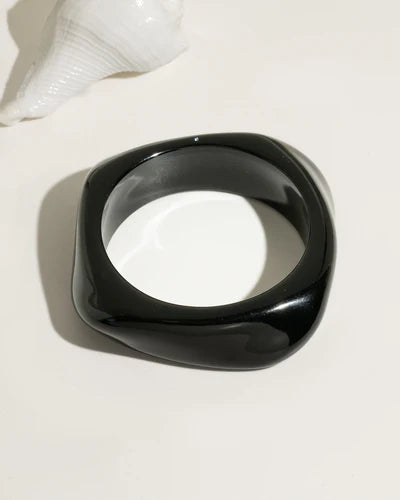 Isla Resin Bracelet Set - Black Multi