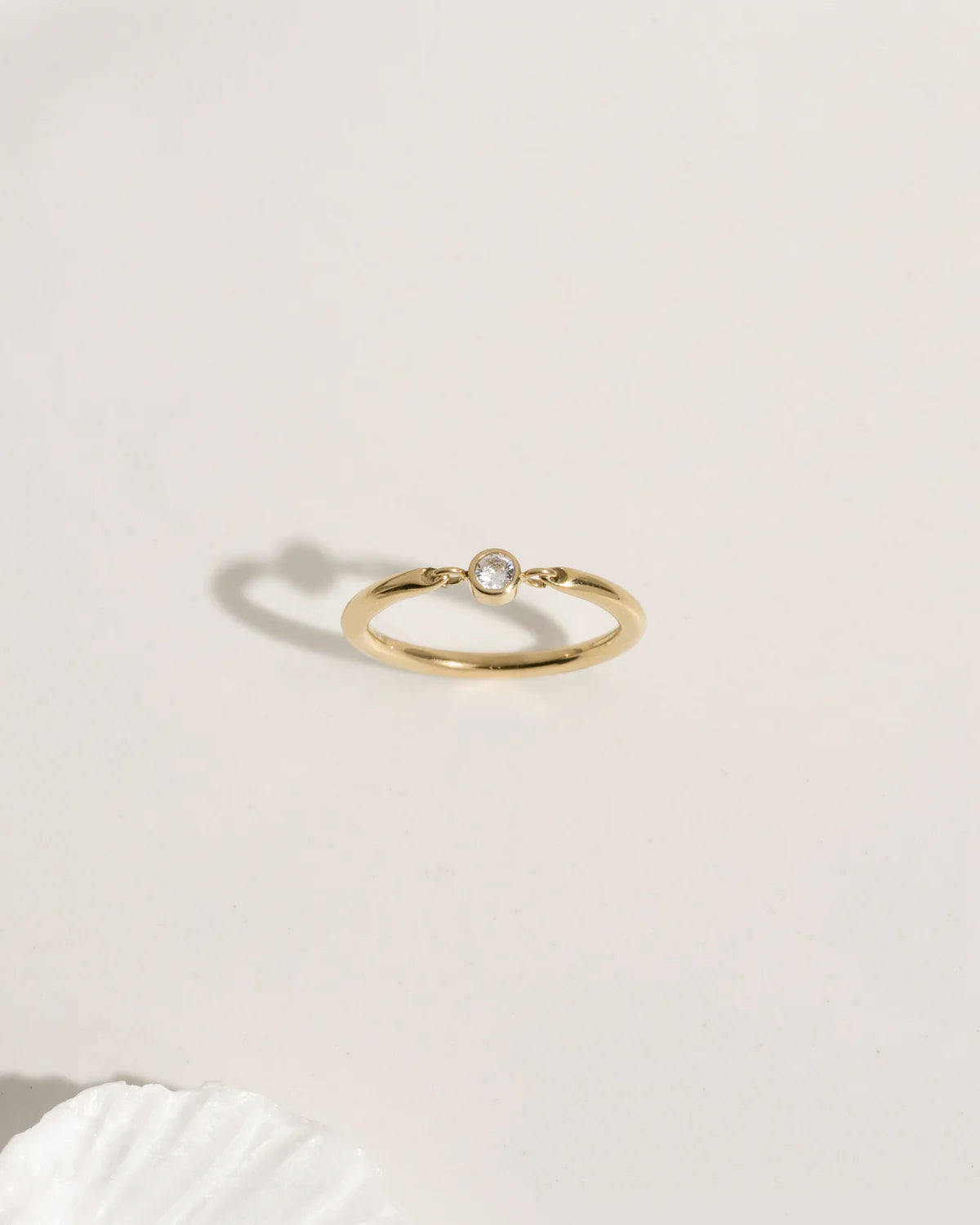 Crystal Bezel Ring