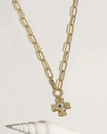 Chunky Cross Chain - Crystal