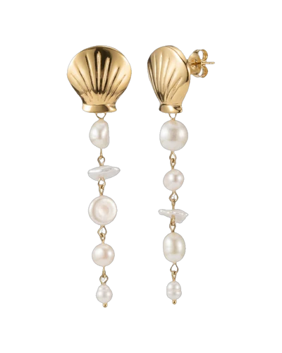 Shell Pearl Earrings