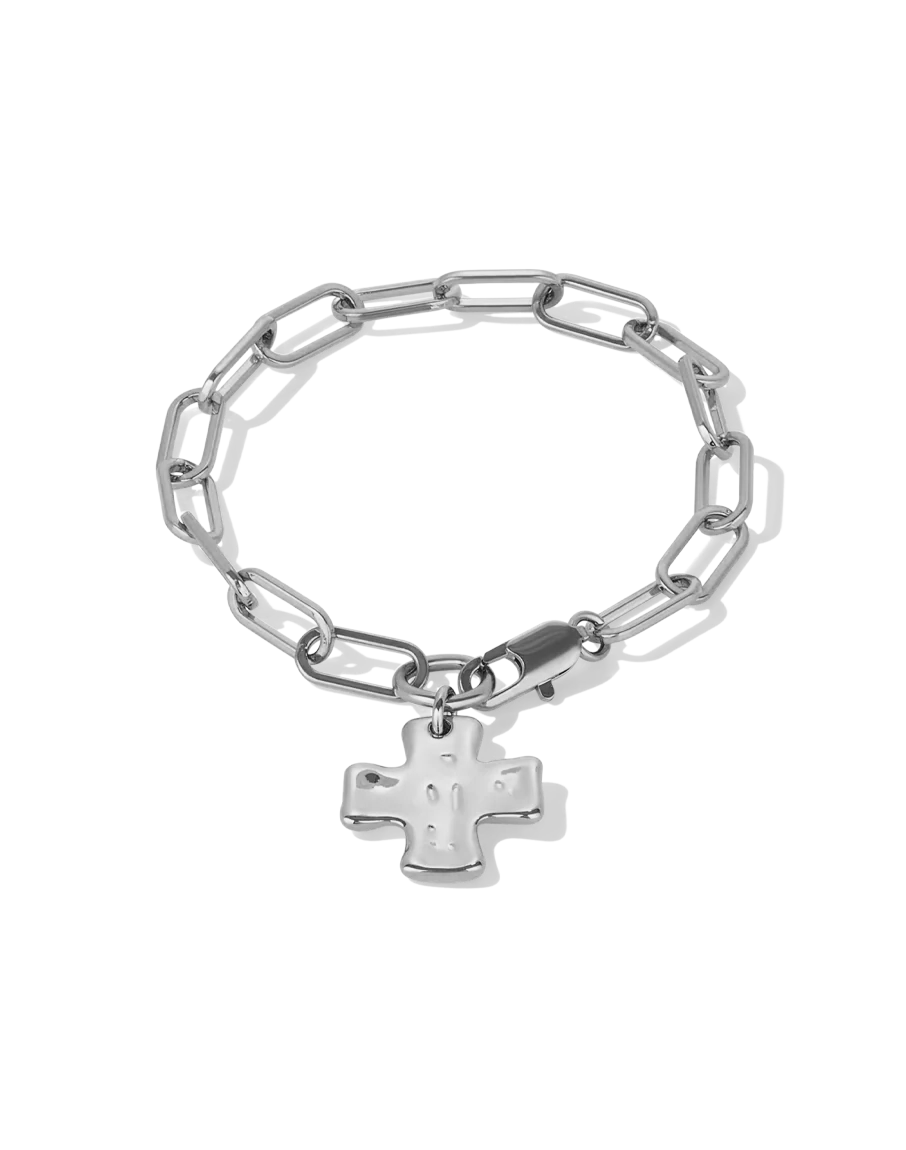 Chunky Cross Chain Bracelet